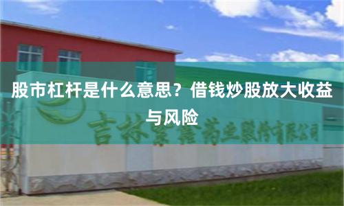 股市杠杆是什么意思？借钱炒股放大收益与风险